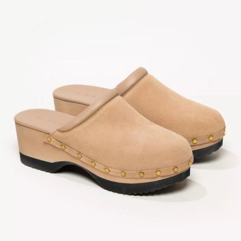 M. GEMI TAN GRETA SUEDE MULES